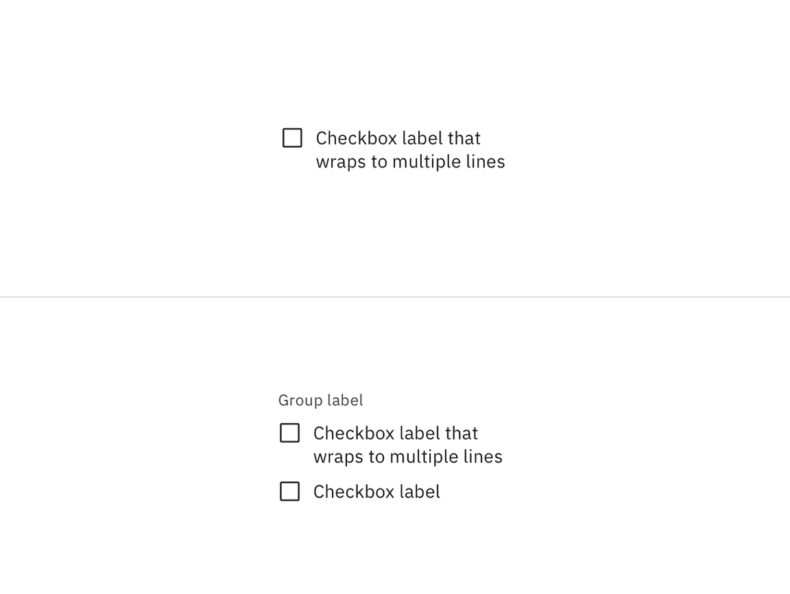 Text wrapping for checkboxes. Text wrapping for checkboxes.