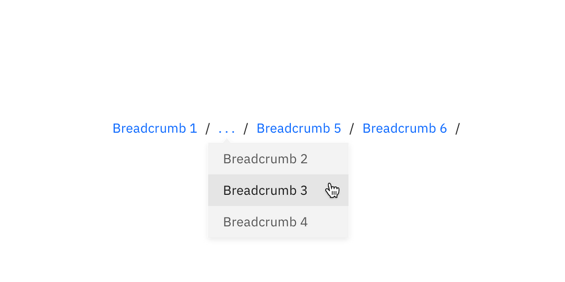 Truncated breadcrumbs Truncated breadcrumbs